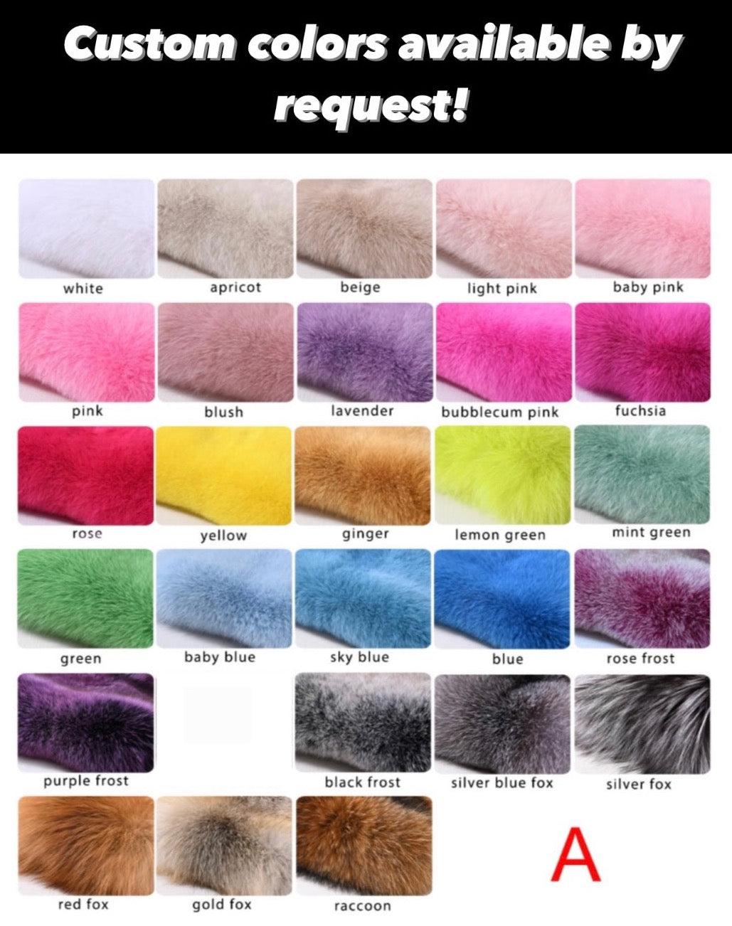 Pre-Order "Diamond" Cropped Fur