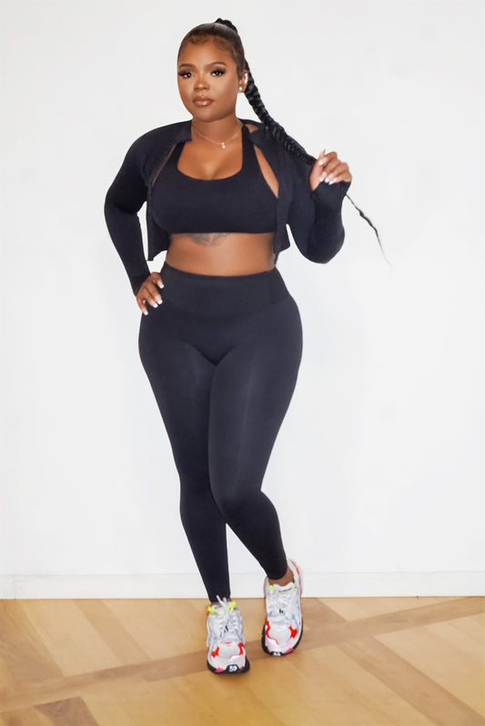 Blackout 3-Piece Activewear Set